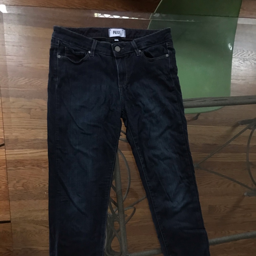 Paige - Skyline Skinny Blue Jeans